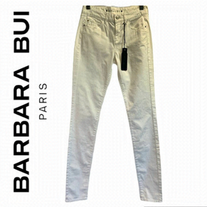 Barbara Bui White Stretch Cotton High Waisted